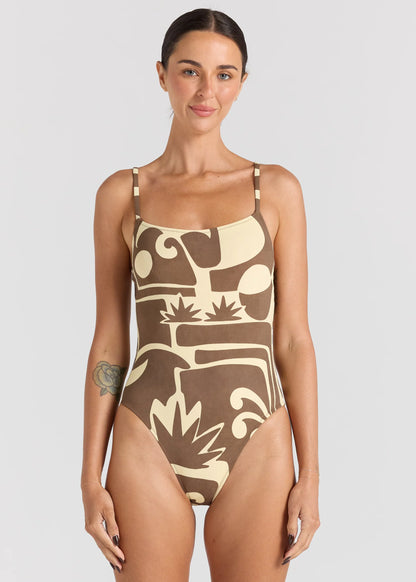 BEACHCOMBER SINGLET ONE PIECE banana