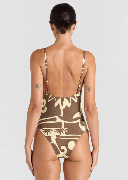 BEACHCOMBER SINGLET ONE PIECE banana