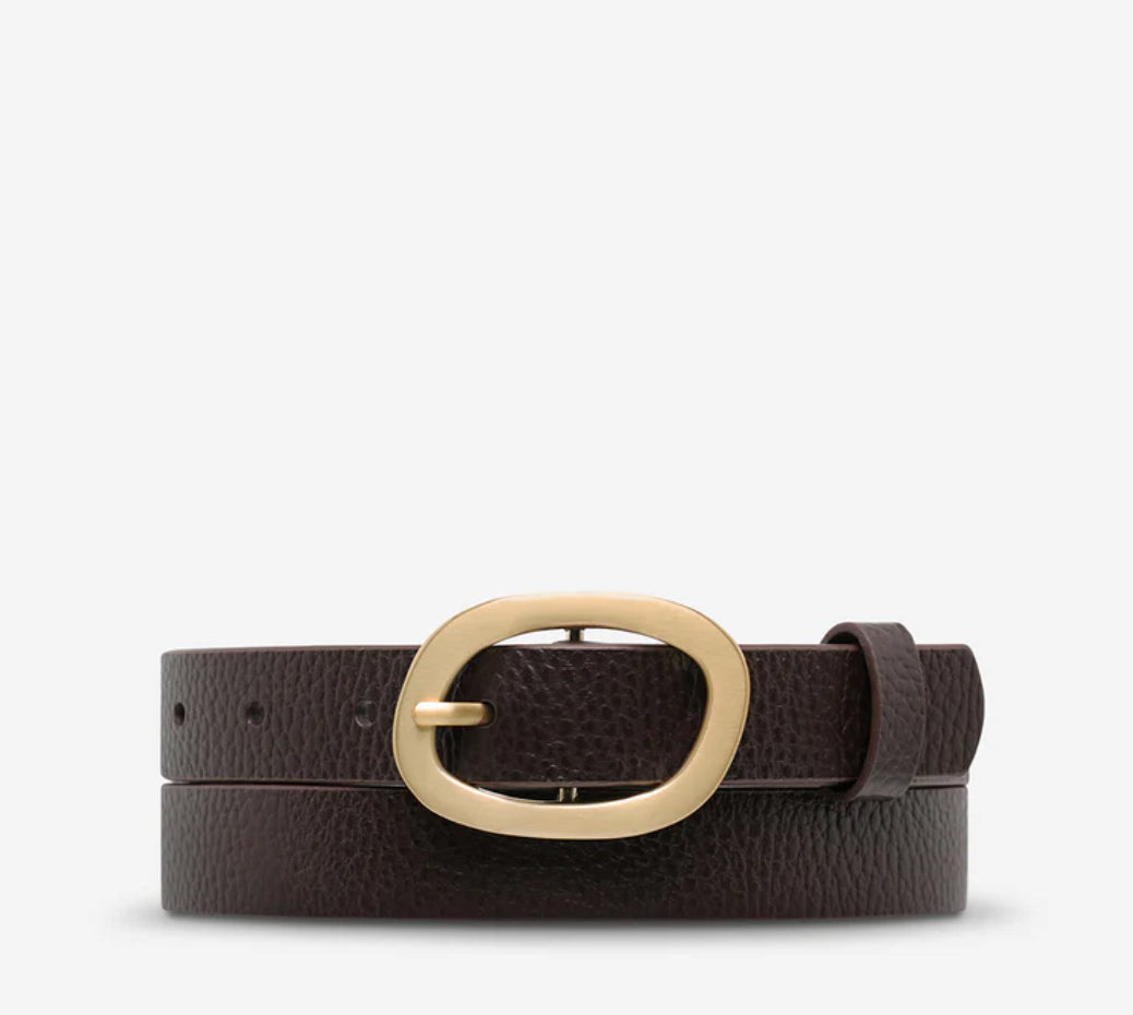 Status Anxiety Nocturne Belt Choc/Gold