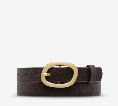 Status Anxiety Nocturne Belt Choc/Gold