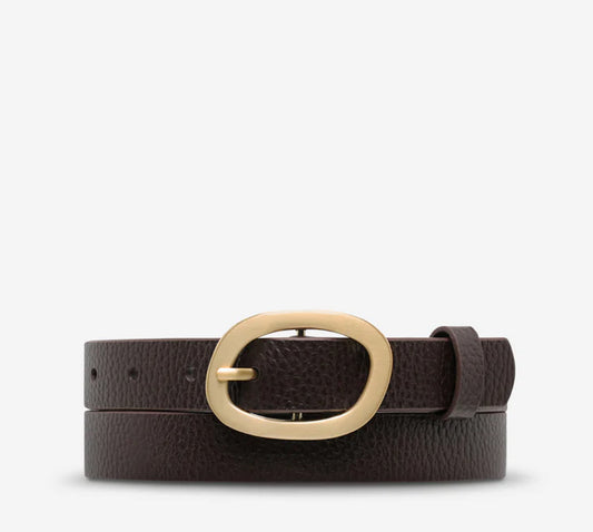 Status Anxiety Nocturne Belt Choc/Gold