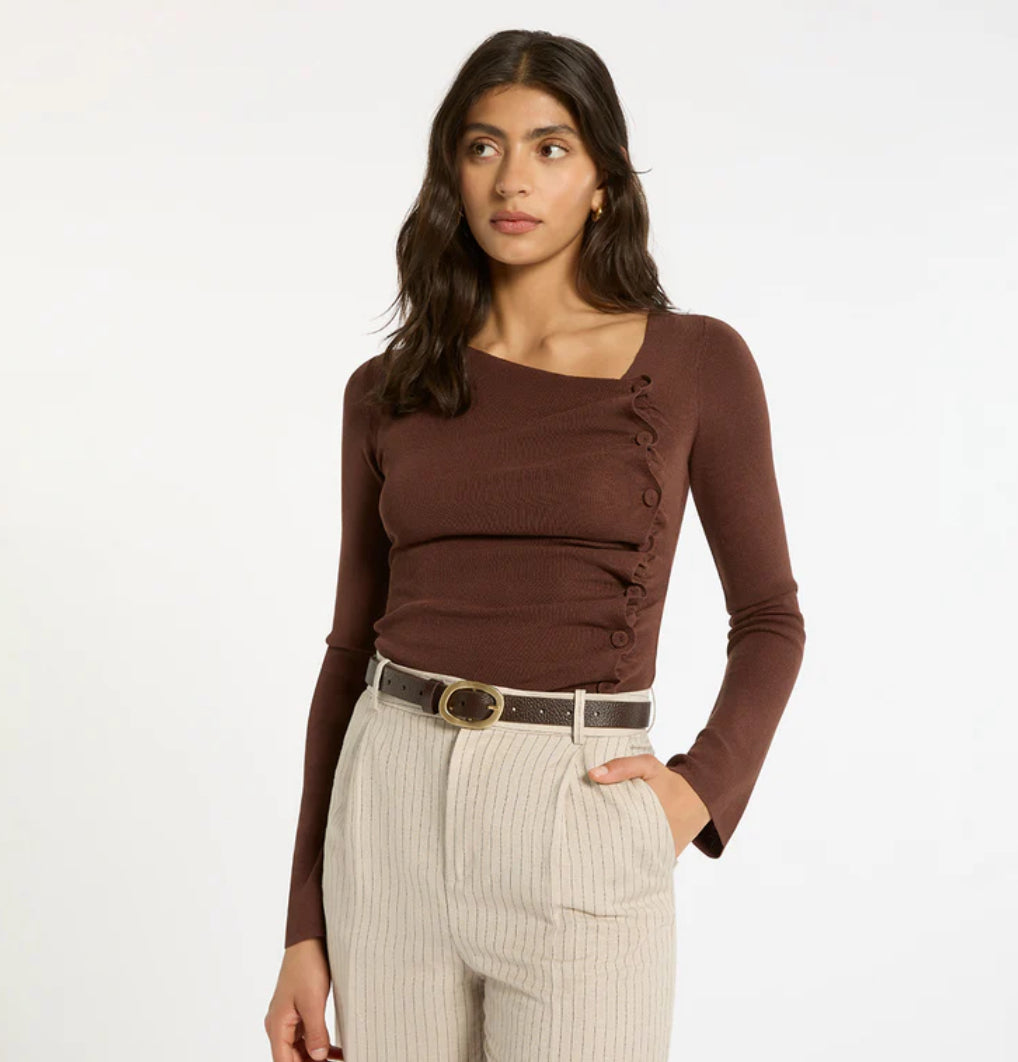 Status Anxiety Nocturne Belt Choc/Gold