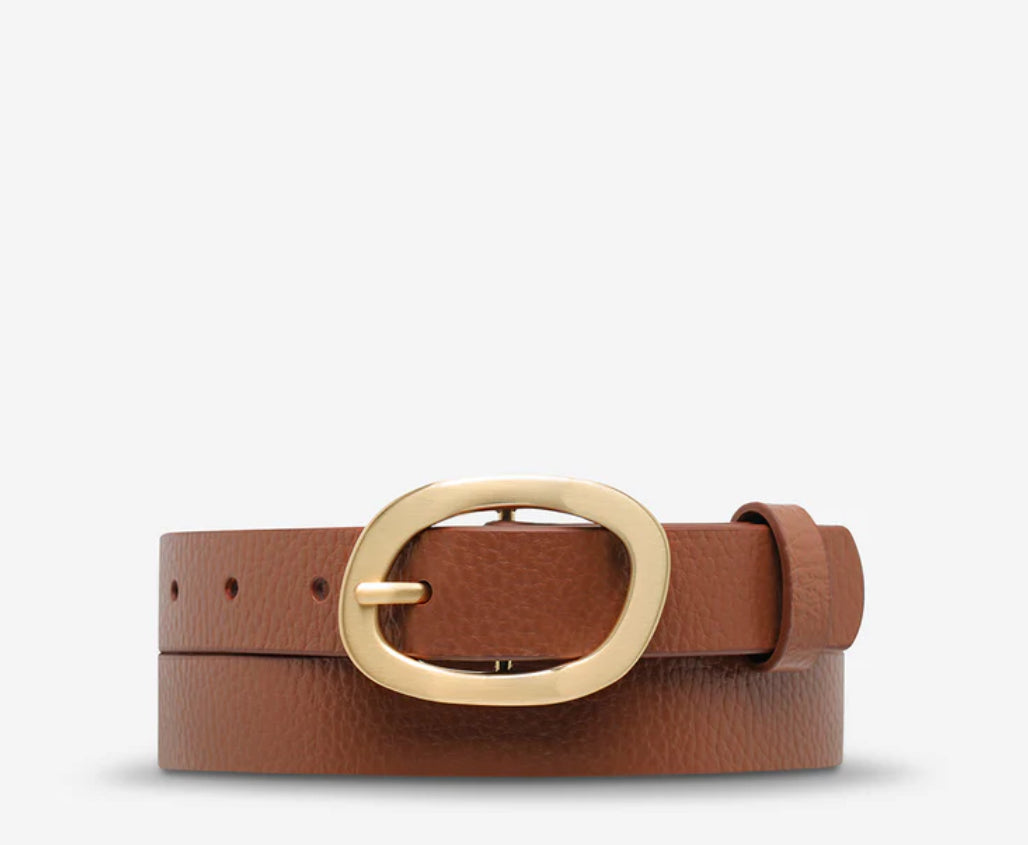 Status Anxiety Nocturne Belt Tan/Gold