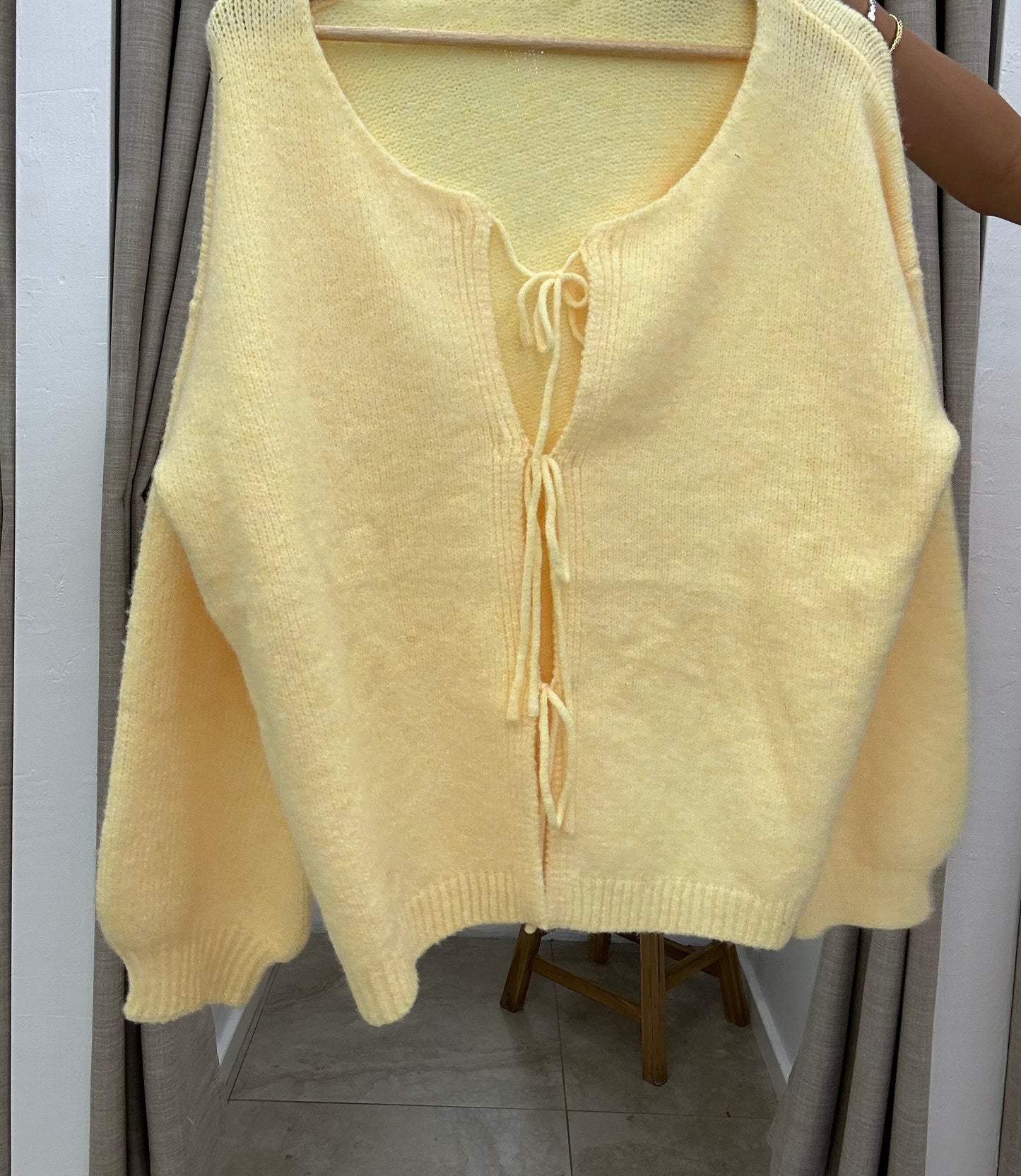 Yellow Tie Knit By Frankie