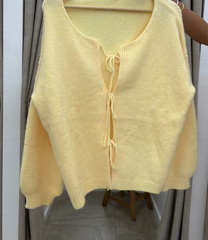 Yellow Tie Knit By Frankie