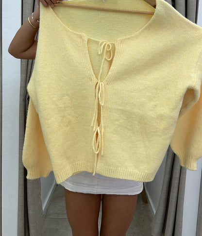 Yellow Tie Knit By Frankie