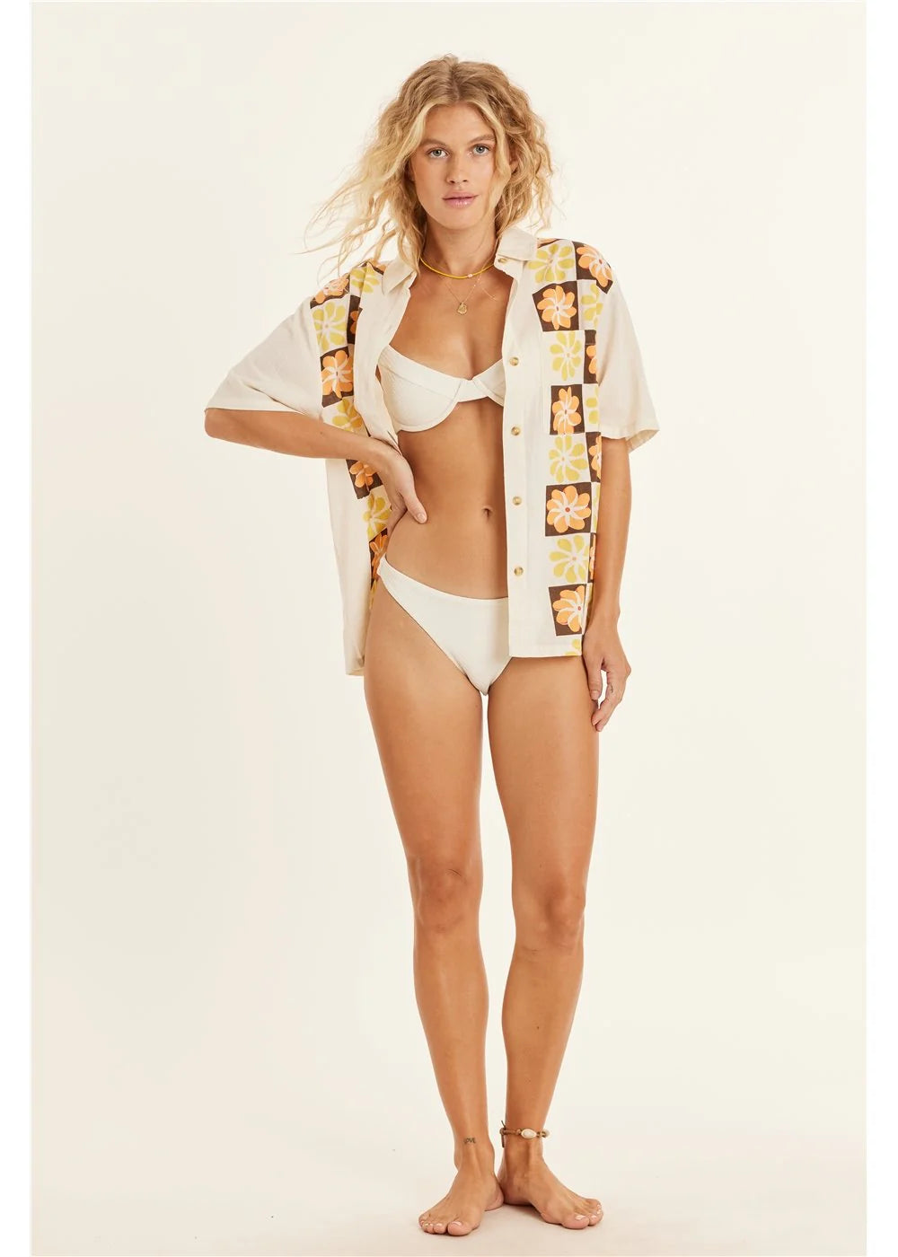 IN THE FIELDS SS WOVEN TOP-SES