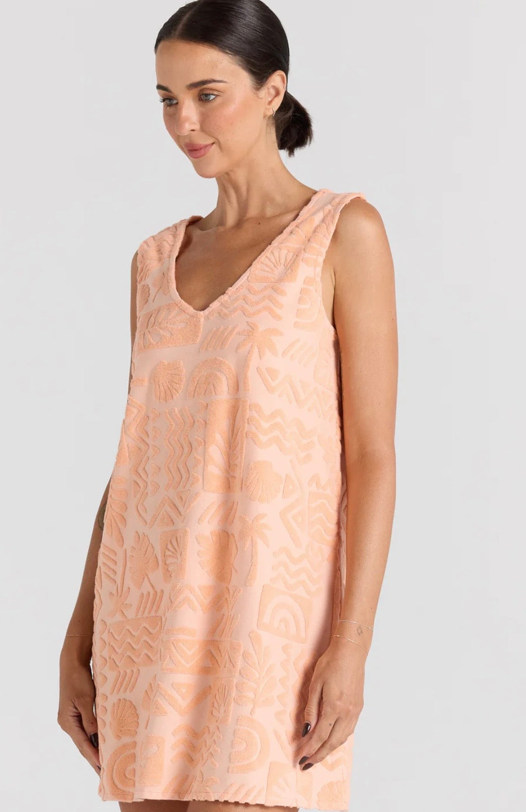 MAI TAI V TUNIC DRESS peach