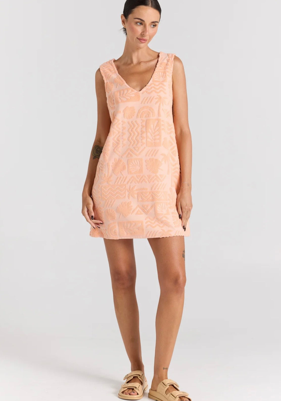MAI TAI V TUNIC DRESS peach