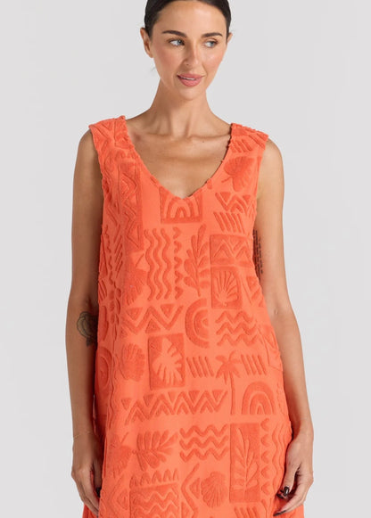 MAI TAI V TUNIC DRESS tangelo