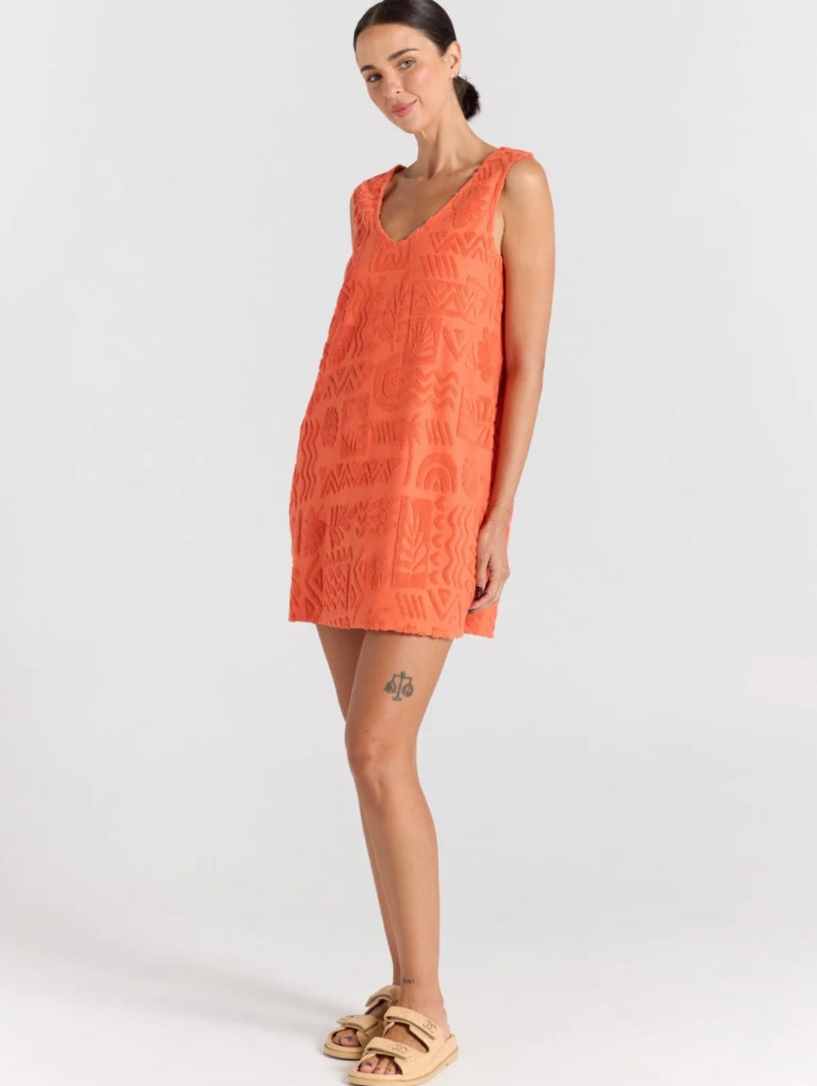 MAI TAI V TUNIC DRESS tangelo