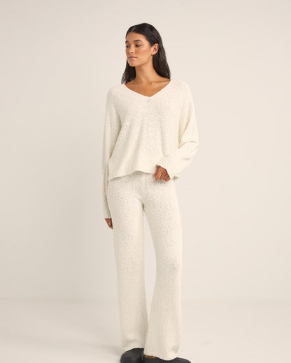 ADELE KNIT PANT WHITE