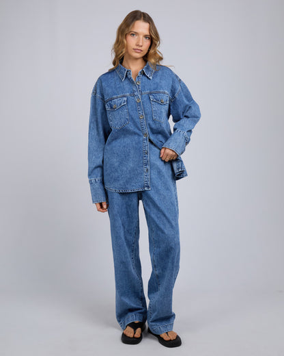 ASTER SHIRT mid blue