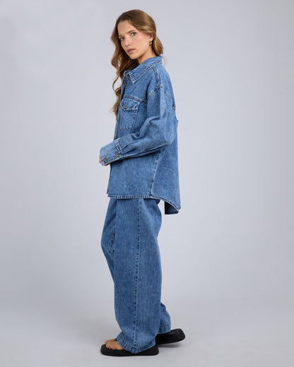 ASTER SHIRT mid blue