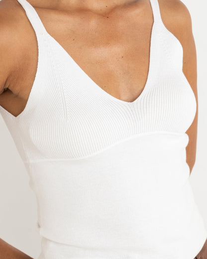 BAILEY KNIT TANK WHITE