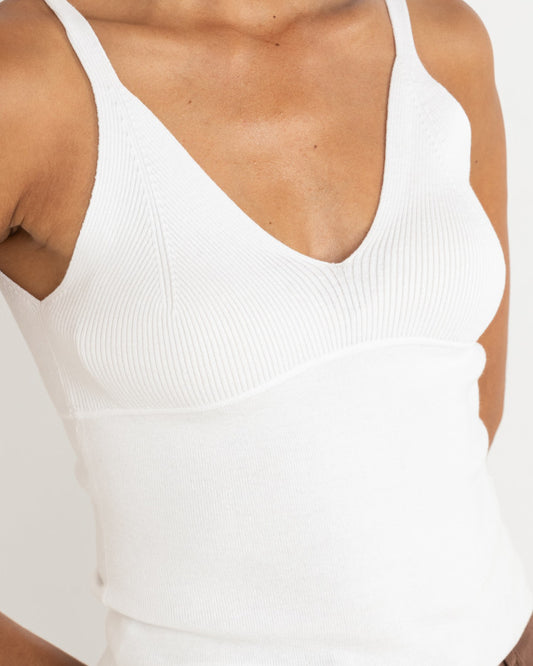 BAILEY KNIT TANK WHITE