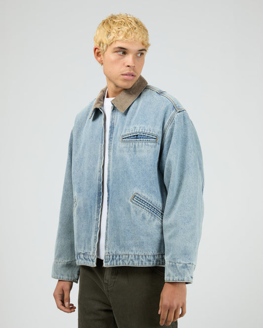 BARN JACKET bleached blue