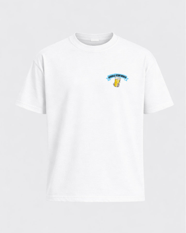 BEER & BARRA TEE wht