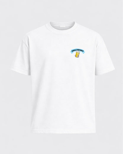 BEER & BARRA TEE wht