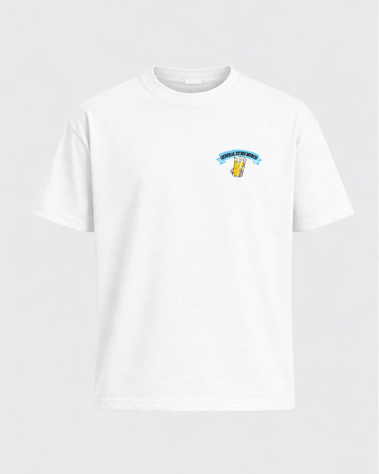 BEER & BARRA TEE wht
