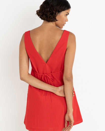 BELLE MINI DRESS RED
