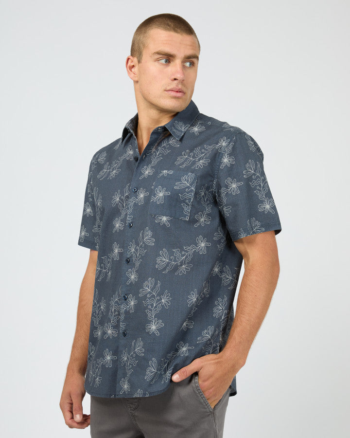 BLACKGATE S/S SHIRT navy