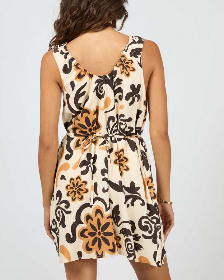 BLOOM MINI DRESS print
