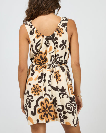 BLOOM MINI DRESS print