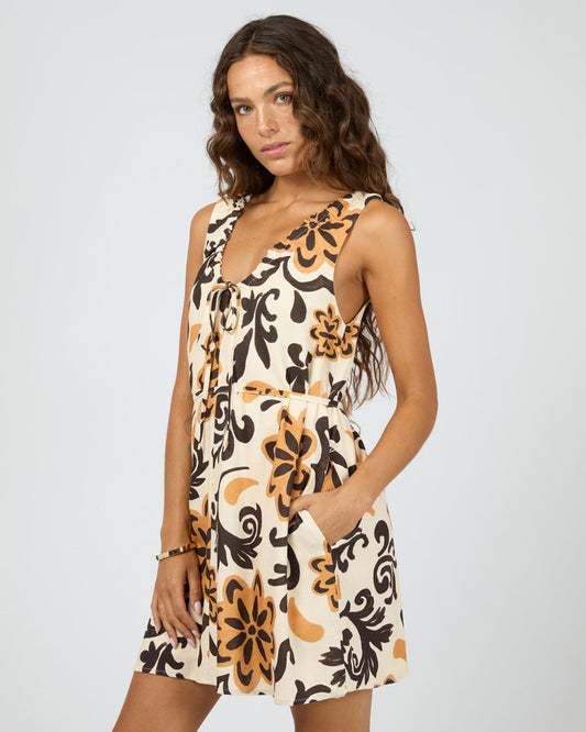 BLOOM MINI DRESS print