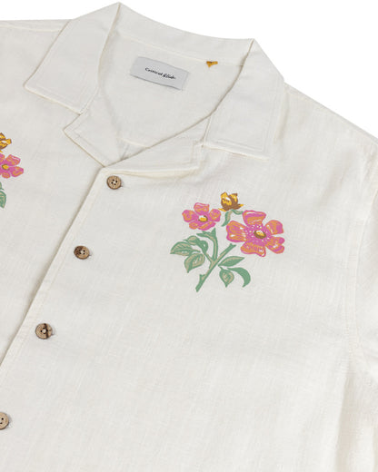 BOUQUET SS RESORT SHIRT white