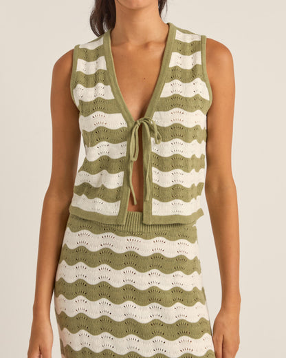 CARMEN STRIPE KNIT VEST