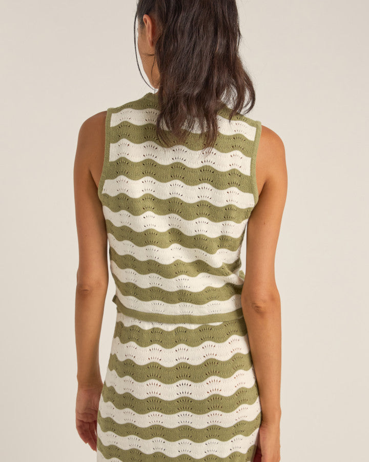 CARMEN STRIPE KNIT VEST