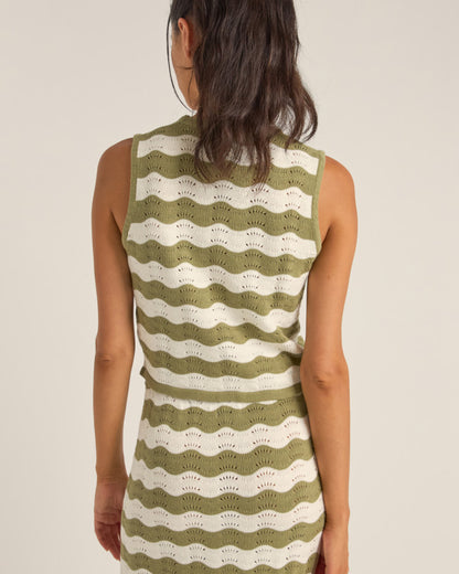CARMEN STRIPE KNIT VEST