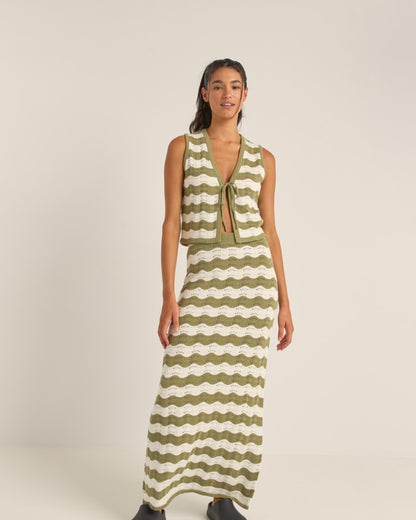 CARMEN STRIPE KNIT VEST