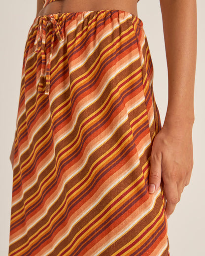 CHICA STRIPE MAXI SKIRT