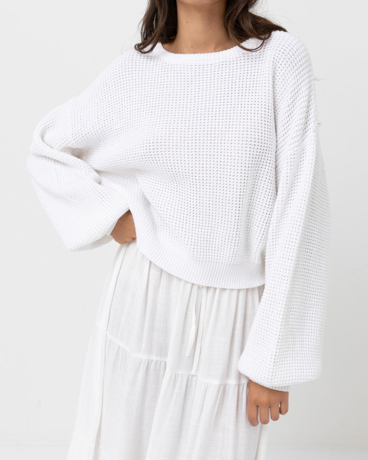 CLASSIC KNIT JUMPER white