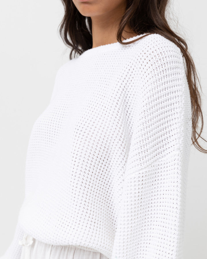 CLASSIC KNIT JUMPER white