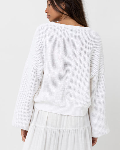 CLASSIC KNIT JUMPER white