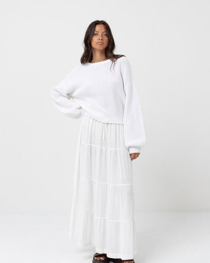 CLASSIC KNIT JUMPER white