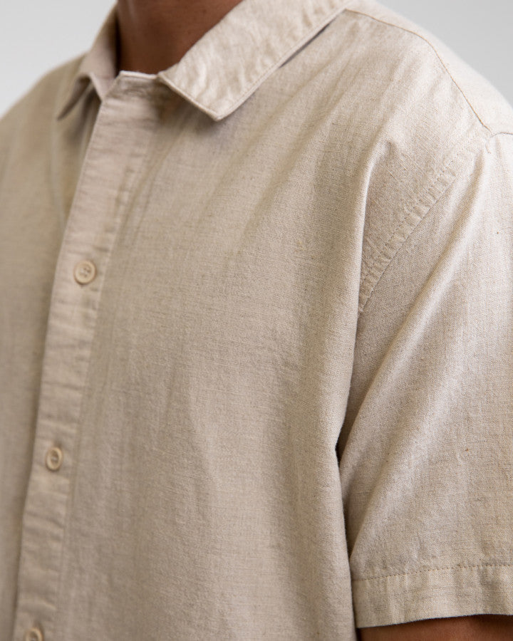 CLASSIC LINEN SS SHIRT sand