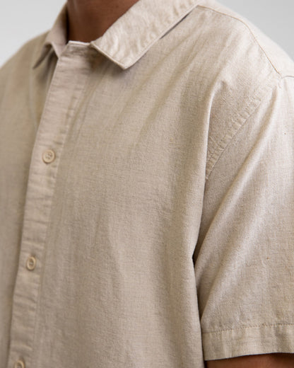 CLASSIC LINEN SS SHIRT sand