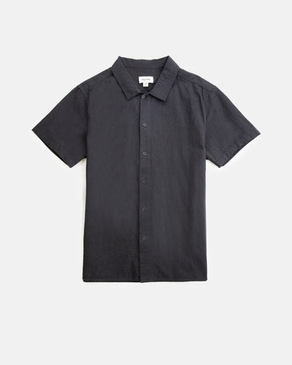 CLASSIC LINEN SS SHIRT VINTAGE BLACK