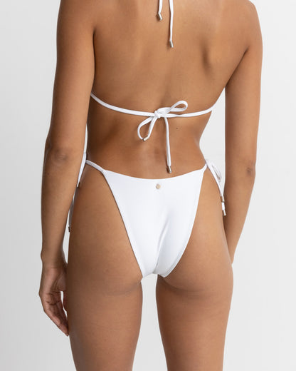 CLASSIC TIE SIDE HI CUT PANT WHITE