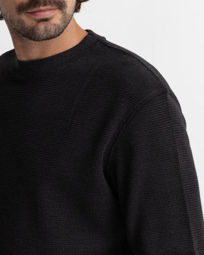 CLASSIC WAFFLE KNIT black