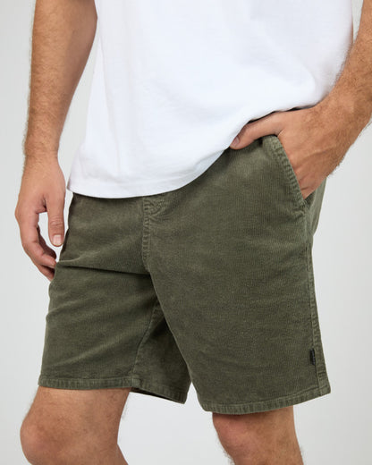 CORD SHORT khaki