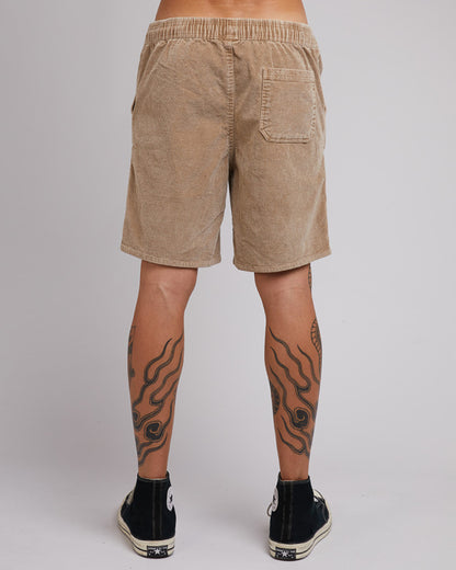 CORD SHORT tan