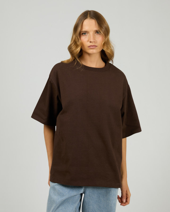 CORE OVERSIZED TEE chocolate