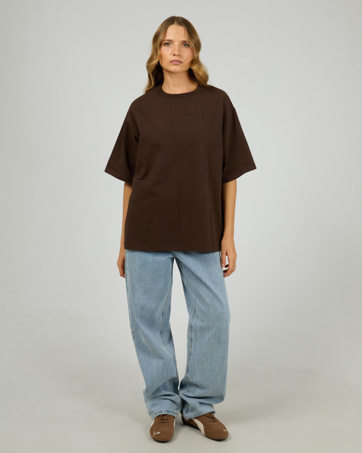 CORE OVERSIZED TEE chocolate