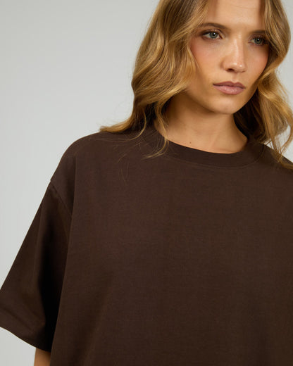 CORE OVERSIZED TEE chocolate