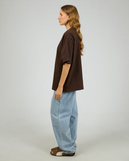 CORE OVERSIZED TEE chocolate